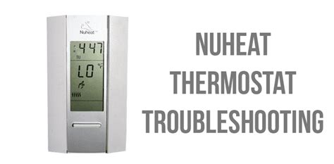 nuheat heater troubleshooting